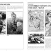 A two-page spread from "The 3rd Waffen-SS Panzer Division Totenkopf, 1943-1945" by Schiffer Publishing, Ltd. features WWII photos, a Mius Front map, a German officer’s portrait, acknowledgments, and a chapter introduction on WWII battles.