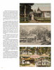 A book page from "Quiltings, Frolicks, & Bees" by Schiffer Publishing, Ltd. features three vintage postcard images of historic buildings and gathering spaces, plus text about Uncle Tunis Wood and Ocean Grove's quilting communities.
