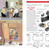 A spread from "The Secret History of KGB Spy Cameras" (Schiffer Publishing, Ltd.) shows people inspecting cameras in a room—evoking Cold War espionage—while the opposite page diagrams and labels parts of a ZOLA spy camera.