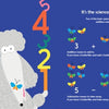 My Big Family by Schiffer Publishing, Ltd. is a counting book featuring a cartoon poodle with butterflies and colorful numbers 5, 4, 3, 2, 1. It uses butterfly art for fun addition and subtraction to make learning diversity easy for preschoolers.