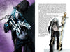 A figure in a Voodoo-inspired costume poses dramatically; on the right, the same character channels Voodoo Queen Bloody Mary, staff in hand. Discover their story in "Justice Howard's Voodoo" from Schiffer Publishing, Ltd.