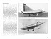 A black and white page from Schiffer Publishing, Ltd.'s "Marcel Dassault Mirage III" features photos of the Mirage III-001 in flight and the Mirage III-05 prototype on the ground, with technical details explained alongside.