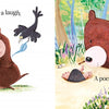 In "A Poem Is a Firefly" by Schiffer Publishing, Ltd., delightful moments unfold as a bear laughs with a bird and another sighs beside a mole in the forest—perfect poetic scenes for kids to enjoy.