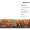 The Schiffer Publishing, Ltd. book "Manhattan's Hotel des Artistes" features a table of contents on white, above a painting of old sailing ships in a bustling harbor, capturing the spirit of West 67th Street’s vibrant art scene.