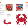 Paper Joy for Every Room by Schiffer Publishing, Ltd. is a how-to guide with step-by-step directions and colored cutout templates to make paper shrimp and crab models—ideal for DIY crafts or creative home décor.