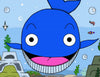 Baby Blue Has the Blues" by Schiffer Publishing, Ltd. features a cartoon blue whale with big eyes and a wide mouth among sea life—perfect for early readers and children's books about accepting differences.