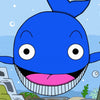 Baby Blue Has the Blues" by Schiffer Publishing, Ltd. features a cartoon blue whale with big eyes and a wide mouth among sea life—perfect for early readers and children's books about accepting differences.