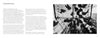 A black-and-white photo, reminiscent of Harvey Stein, shows feet silhouetted on glass from below. Text under "An Experiential Glimpse" appears on the left. From Briefly Seen by Schiffer Publishing, Ltd., in the style of NYC street photography.