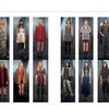 The SFP LookBook: Mercedes-Benz Fashion Week Fall 2013 Collections by Schiffer Publishing, Ltd. features twelve female models in fall and winter outfits—dresses, coats, skirts, and pants in dark or neutral tones—against a simple backdrop.