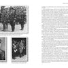A two-page spread from "Heinrich Himmler" by Schiffer Publishing, Ltd. shows black-and-white photos of Himmler and Waffen-SS officials in uniform, with German captions and English biography text visible.