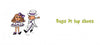 Illustration of two cheerful cartoon bugs tap dancing—one in a purple dress and bow, the other in a white suit and top hat. A fun Schiffer Publishing, Ltd. picture book titled "Bugs in Shoes," with the title in green text on the right.