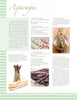 A recipe page in Schiffer Publishing, Ltd.’s "Asparagus & Strawberries" features photos and descriptions of white, green, violet, and wild asparagus, highlighting each variety’s traits, harvesting tips, and delicious spring recipes.