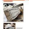 A hand carves a rectangular soapstone using a rasp, with close-ups showing the surface detail and process—making Schiffer Publishing’s "Carving a Coyote in Soapstone" an ideal soapstone sculpture carving guide.