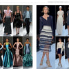 A collage of runway models in chic evening wear and inspired gowns from Schiffer Publishing, Ltd.’s The SFP LookBook: Mercedes-Benz Fashion Week Spring 2014 Collections, capturing the season’s top fashion trends on the catwalk.