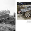 Two images from Schiffer Publishing, Ltd.'s Panzerkampfwagen III: at left, a battle-damaged tank amid debris with soldiers; at right, a restored Panzerkampfwagen III featuring its German cross insignia on museum display.