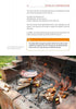 On an Open Fire by Schiffer Publishing, Ltd. features a sturdy campfire setup with metal rods and supports that hold a pan over bricks and flame—ideal for outdoor cooking, rod lengths and tips for hooked ladles included above.