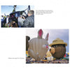 Top: People, including law enforcement, gather around a helicopter. Bottom: Crowds enjoy giant cartoon bunny and bear balloons at the Albuquerque International Balloon Fiesta, as featured in Balloons Over Albuquerque by Schiffer Publishing, Ltd.