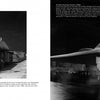 A two-page spread from Weapons of Mass Destruction by Schiffer Publishing, Ltd.: left page features a large military vehicle in a hangar; right page shows a sleek black stealth aircraft with text on its Cold War nuclear weapons era role.