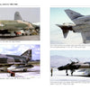 A collage features McDonnell-Douglas F-4 Phantom II jets at George Air Force Base, California, shown on airfields and in flight with various markings. Product by Schiffer Publishing, Ltd.