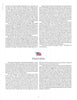 A magazine page for "Where the Presidents Were Born" by Schiffer Publishing, Ltd. features two columns on historic presidential locations, with dense text and a small American flag image above the “Preservation” section header.