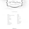 The cover of Kristy's Fall Cutting Garden by Schiffer Publishing, Ltd. displays a decorative title and a contents list with fall floral illustrations, animals, and garden themes.