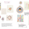 The Floral Doodling Handbook by Schiffer Publishing, Ltd. features colorful hand-drawn art, dolls, embroidery, tips, and creative advice on art journaling and experimenting with different mediums.