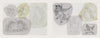 Classic Tattoo Stencils 2 by Schiffer Publishing, Ltd. features two groups of pencil sketches with unicorns and winged horses in dynamic poses, inspired by mid-20th-century antique tattoo stencil designs.
