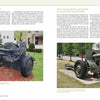 Two pages from "American Breechloading Mobile Artillery 1875-1953" by Schiffer Publishing, Ltd. show photos and details of a 3-inch mobile artillery gun near a house and a 155 mm howitzer set on grass beside buildings.