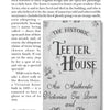 A black and white page from "Finding Ghosts in Phoenix" by Schiffer Publishing, Ltd. shows a vintage sign for The Historic Teeter House, with historical text above and tales of ghost stories shared by Arizona residents.