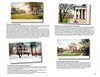 A page from "Greetings from Charlottesville, Virginia, and Albemarle County" by Schiffer Publishing, Ltd. shows four vintage postcards of UVA’s Rotunda and Lawn with captions highlighting seasonal views and unique perspectives.