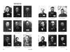 A grid of 16 vintage, passport-style photos of men—each named below—appears on the cover of "Trawniki Guards" by Schiffer Publishing, Ltd.; several wear Trawniki concentration camp uniforms or prison clothing with ID numbers.