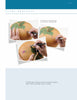 Three photos from "Building Gourd Birdhouses with the Fairy Gourdmother®" by Schiffer Publishing, Ltd. show hands painting leaves, water droplets, and a purple berry on a gourd. The white background provides step-by-step instructions.