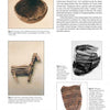 A page from Schiffer Publishing, Ltd.'s "American Indian Baskets" featuring images and captions of ancient woven baskets and animal effigies, with text on archaeological finds and historic Native American basketry in the western US.
