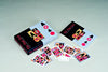 The High Deck by Schiffer Publishing, Ltd. is displayed with its box, showcasing abstract, colorful designs. Several cards are spread out, revealing bold geometric artwork—iconic symbols in this unique card deck.