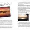 A magazine spread for "Kayak Fishing the Northern Gulf Coast" by Schiffer Publishing, Ltd. reveals kayak anglers casting at sunrise on tranquil waters with tree silhouettes, highlighting the coast’s unique fishing experiences.