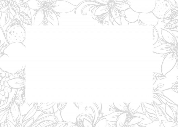 Watercolor Cards by Schiffer Publishing, Ltd. feature a rectangular white card framed with light gray, hand-drawn floral borders inspired by Kristy Rice. The blank center is perfect for your personal message—art for joy’s sake.