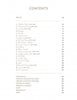 The Life and Work of Harry Bertoia by Schiffer Publishing, Ltd. features a table of contents with 20 main sections, chronology, appendixes, notes, bibliography, and index, all in a serif font spotlighting mid-century modern artist Harry Bertoia.