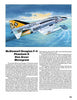 A detailed illustration from "Box Top Air Power" by Schiffer Publishing, Ltd. shows a McDonnell Douglas F-4 Phantom II Navy jet, number 5753, soaring under partly cloudy skies in classic model kit box art style.