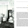 A black-and-white photo of a vintage sitting room pairs with text about Elsie de Wolfe’s impact on interior design, highlighting insights from "Branding + Interior Design" by Schiffer Publishing, Ltd.
