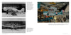 On the left, two black-and-white photos of a WWII naval fighter; on the right, a color photo of the Grumman F4F Wildcat by Schiffer Publishing, Ltd., displayed in a museum with other vintage planes in the background.