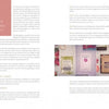 A spread from "The White Dress Destinations" by Schiffer Publishing, Ltd. features guest etiquette, save-the-date tips, and destination wedding advice, with photographed invitations in soft pink and beige on a white background.