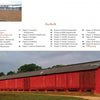 Tobacco Sheds by Schiffer Publishing, Ltd. captures a classic red barn with a white object in the background, evoking the timeless charm of New England barns along the Connecticut River Valley.