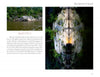 On the left, "Faces of the Susquehanna" (Schiffer Publishing, Ltd.) shows a photo of the river and trees; on the right, a Verti-zontal Art image transforms rocks into an elephant’s face. Kayaking scene text appears below.