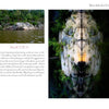 On the left, "Faces of the Susquehanna" (Schiffer Publishing, Ltd.) shows a photo of the river and trees; on the right, a Verti-zontal Art image transforms rocks into an elephant’s face. Kayaking scene text appears below.