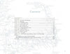 The table of contents in Cape Cod and the Islands by Schiffer Publishing, Ltd. lists chapters on Cape Cod’s landscape, towns, resources, shipwrecks, and art groups with page numbers. A faint map and references to oil paintings enhance the background.