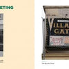 A historical black-and-white photo with a baby carriage and a color photo of the Village Gate sign at 158 Bleecker St. showcase downtown’s history and NYC ghost signs in "Ghost Signs" by Schiffer Publishing, Ltd. Photo by Frank Mastropolo.
