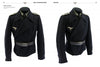 Two Panzer Feldjacke black military jackets with shoulder boards, eagle insignia, and wide belts are displayed on mannequins against a white background. Image from Schiffer Publishing, Ltd.'s German armored uniform reference guide.