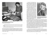 A woman in military uniform examines dental instruments on one page, while a serious man in uniform appears on the other—both featured in "Monetary Men" by Schiffer Publishing, Ltd., a book exploring dental history and WWII treasures.