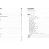 The Trawniki Guards by Schiffer Publishing, Ltd. features table of contents pages listing chapters and sections on Identities (camps, subcamps like Trawniki), Uniforms, and page numbers. Black-on-white headings reflect the Holocaust era and the Final Solution context.