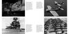 A Grumman F4F Wildcat collage from Schiffer Publishing, Ltd. features four black-and-white World War II photos: pilots near a Wildcat, two F4Fs in flight, a plane on a carrier deck, and rows of planes lined up on another carrier.